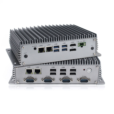 4 Ｘ RS232와 I3-8145U CPU 산업적 내장된 박스 PC 듀얼 코어 2.1GHz