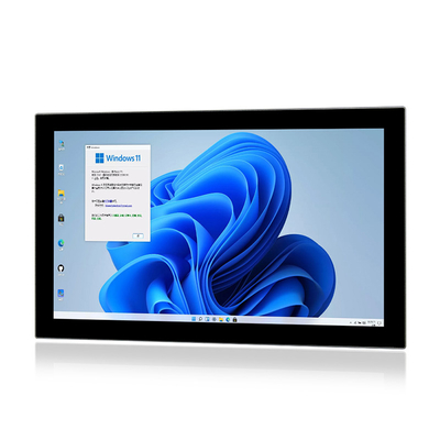 21.5&quot; RS232/422/485를 가진 Fanless 묻힌 터치 패널 PC HMI 산업 리눅스 PC