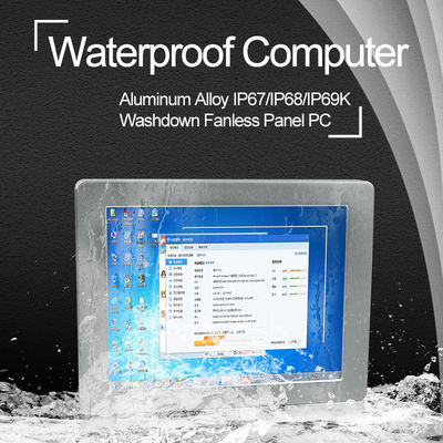 선택적인 I5 6200 10 인치 방수 터치 스크린 PC LAN USB RS232 공항