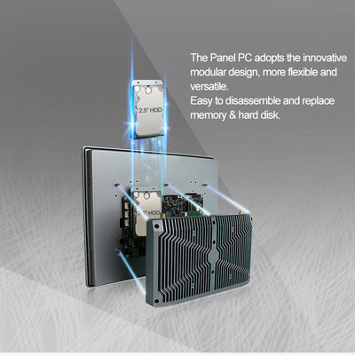 I3 I5 I7-8565U Ip65 패널 Pc, 전기 용량 HMI 산업적 패널 마운트 모니터