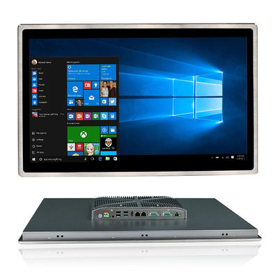 책상을 탑재한 1시 24분 인치 산업적 터치 패널 PC, 벽체에서 모두는 단패널 Pc에서 모두를 세웁니다