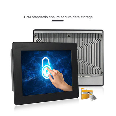 800x600 TPM2.0 산업용 터치 패널 PC Windows J1900 10 인치 GPIO 포트
