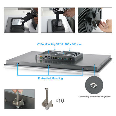 IP65 방수 터치 스크린 PC 5G I3 핵심 HMI 터치 패널 PC 산업적 컴퓨팅