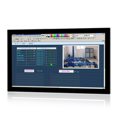 24 인치 산업적 내장된 터치 패널 PC 핵심 J1900 4GB RAM 64GB SSD