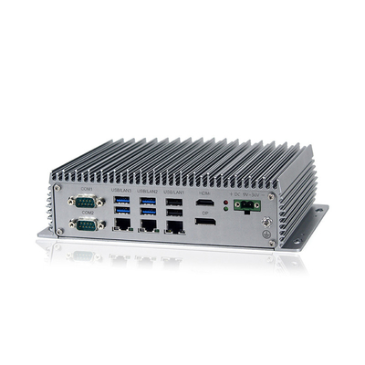 OEM 울퉁불퉁한 인더스트리얼 팬없이 작은 PC DC24V Wins10 / 리눅스 3 LAN
