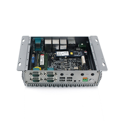 팬없이 내장된 미니컴퓨터 J6412 DDR4 M.2 SSD 3xRJ45 Lan 리눅스 / Win10 프로