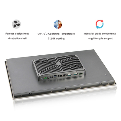 I3 I5 I7 CPU와 24 인치 LCD 터치 스크린 산업적 터치 패널 PC