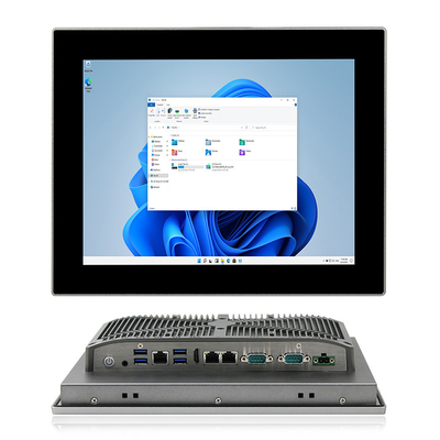 벽 산 산업 터치스크린 PC J6412 3*LAN 끼워넣어진 AIO 정면 IP65