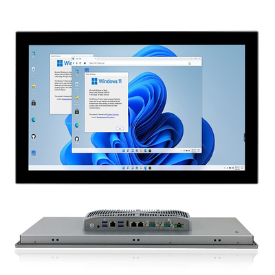 21.5인치 팬리스 산업용 패널 PC J6412 Intel Elkhart Lake 정전식 터치 스크린