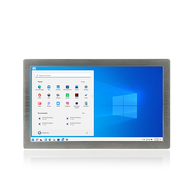 팬없이 스테인레스 스틸 패널 PC AISI304/316 Rs232 Hmi Lan Usb를 접촉하세요