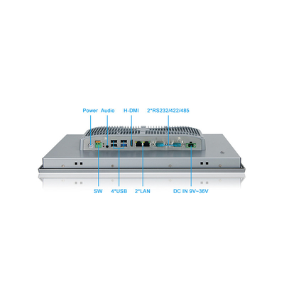 고 휘도 HMI PCAP 산업적 터치 패널 PC는 단번에 판벽널을 끼웁니다