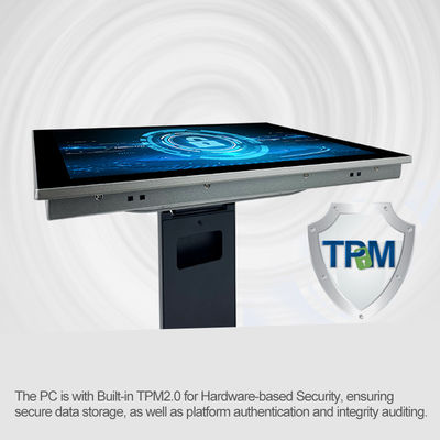 울퉁불퉁한 17 인치 HMI 패널 PC TPM 2.0 RS232 RS422 RS485 9-36V 전압