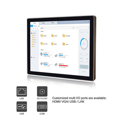 피캡 울퉁불퉁한 터치 스크린 Pc, 19 &quot; Ip69k Alu 불순물 터치 스크린 Pc 컴퓨터