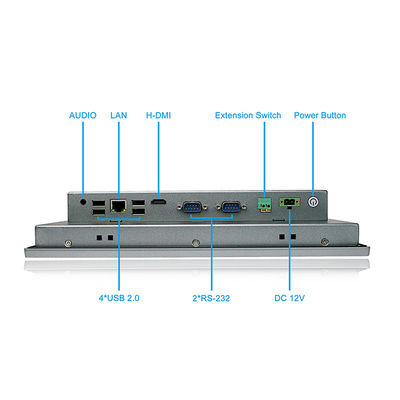 벽체는 4*USB 안드로이드 터치 패널 PC 12 인치 사이즈 로에스 승인을 탑재했습니다