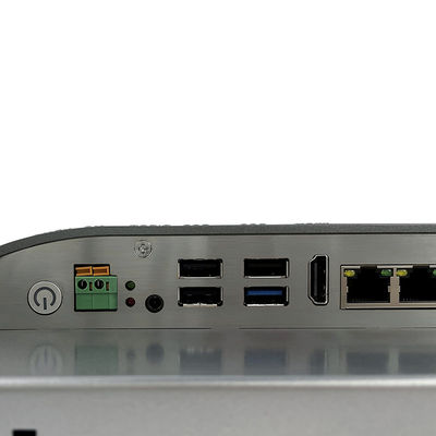 평평하게 15in 산업적 터치 스크린 컴퓨터 와이드 볼테지 I7-8665U