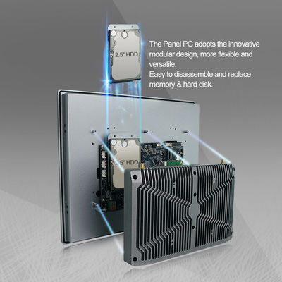 OEM ODM 15 &quot; X86 피캡 올인원 데스크톱 터치는 팬없이 I7 프로세서를 지킵니다