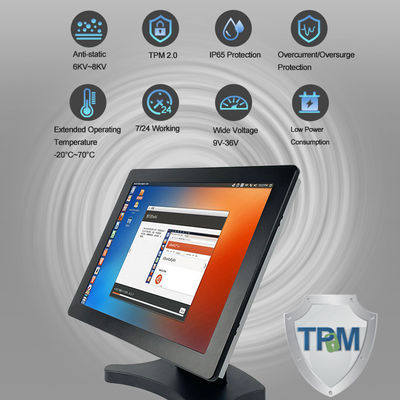 한 터치스크린 PC RS232의 인텔 I7 8565U Tpm 인더스트리얼 모두