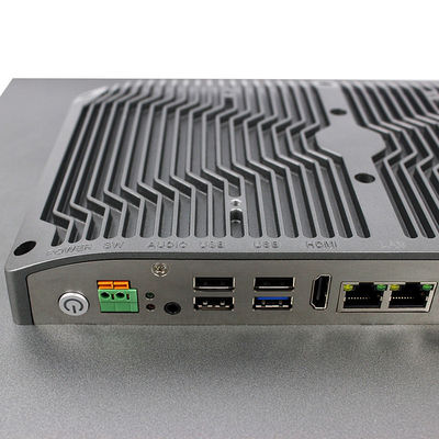 울트라 가는 17 인치 J1900 회색 패널 마운트 터치 스크린 Pc, 이음새가 없는 산업적 평판 Pc