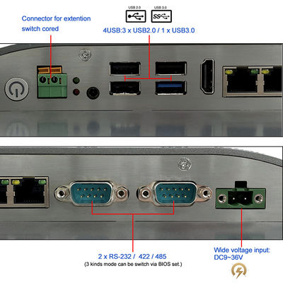 넓은 각 4G 와이파이 블루투스 산업적 터치 패널 PC 17.3 인치 울퉁불퉁한 터치 스크린 모니터