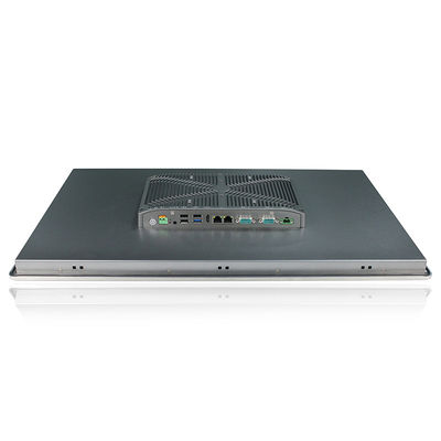 IOT 팬리스 임베디드 터치 PC 24&quot; I3 8145U Windows 10 RS232 VGA PCAP