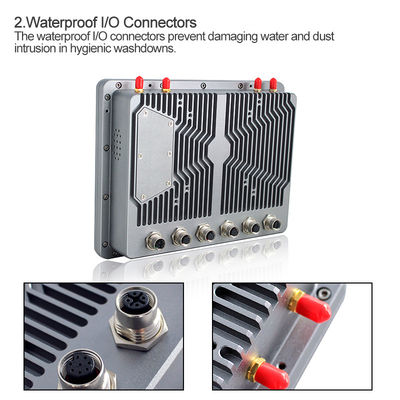 가득 찬 GPIO 8 인치 리눅스 산업적 터치 패널 PC IP66은 차량을 위해 저항력이 있는 밀봉했습니다