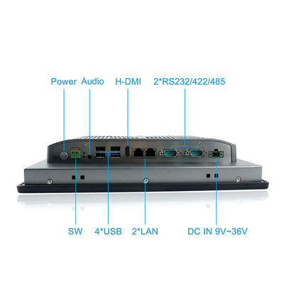 인간 기계 인터페이스 패널 마운트를 위한 X86 인텔 I3 TPM2.0 방수 터치 스크린 PC