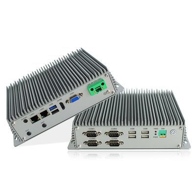 Windows7 울퉁불퉁한 임베딩된 컴퓨터 4*RS232 산업용