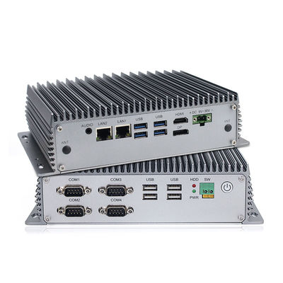 에지 컴퓨팅을 위한 팬없이 작은 PC 8번째 일반정보 I3 I5 CPU 산업적 내장된 박스 PC