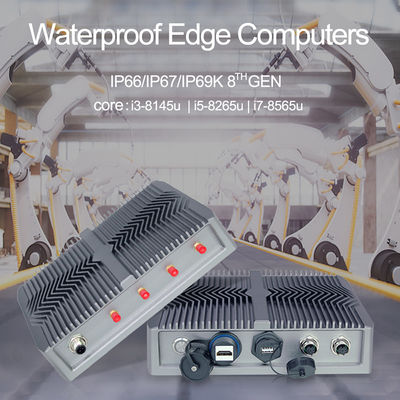 RS232 윈도우 산업적 Pc, I7 8565U 임베딩된 컴퓨터 솔루션 팬없이 극소 Pc