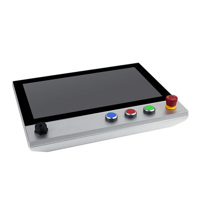 IP65 15.6 &quot; 고정 헤드 디스크는 패널 마운트 터치 스크린 Pc 비상 정지를 이끌었습니다