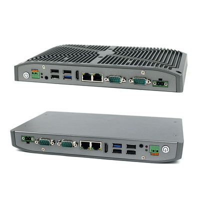 작은 산업용 컴퓨터 I3 I5 I7 윈도우 11 리눅스 25w 알루미늄 팬없이