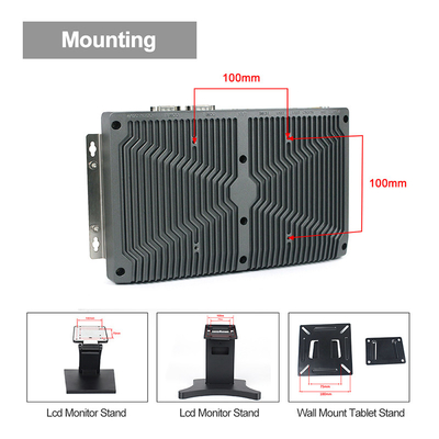 RS232 팬리스 임베디드 박스 PC 합금 쉘 J1900 1.5A 임베디드 미니 PC