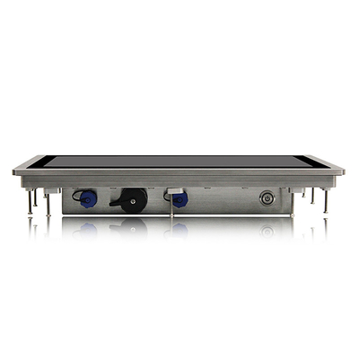 IP69K 빨 수 있는 산업 터치스크린 전시에 의하여 끼워넣어진 400cd/m2 VGA DVI