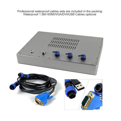 VGA DVI IP69K Lcd 터치스크린 모니터 450cd/m2 산업용 LCD 모니터