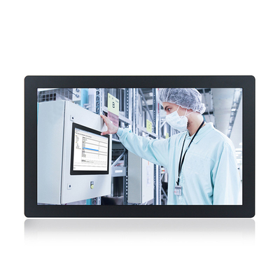 Win10 이엇 J1900 HMI 산업적 패널 PC 데스크탑 컴퓨터 21.5 인치 TPM 2.0 저항력이 있는 터치