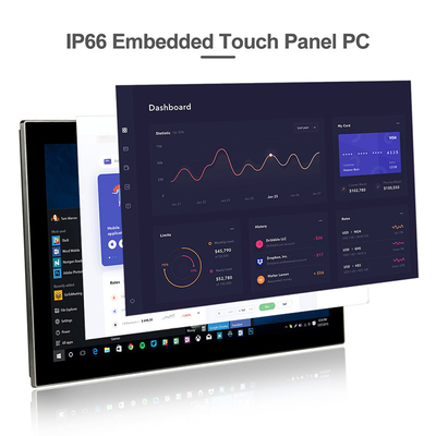 앞 IP65는 HMI 솔루션을 위해 터치 패널 PC 윈도우 8번째 일반정보 핵심 I5 / I7을 끼워 넣었습니다